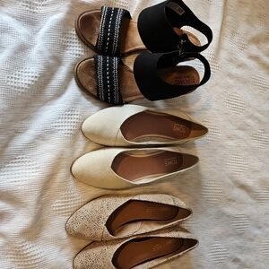 TOMS Women's Shoe Collection - Black, Cream, and Tan